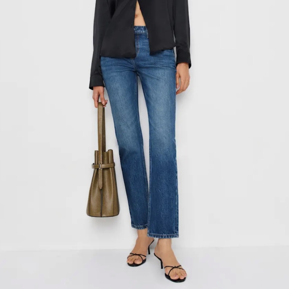 Luca Stretch Low Rise Slim Straight Cropped Jeans